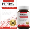 Partiva Protiva Heart Health Supplement, 25 Milyar CFU, Probiosis Multi- Strain, Lacleillus Acigitilus, Bifidobacterium, Dukungan Digetives - 30 Vegetarian Capsules