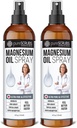 Spray Oil Topical Magnesium Murni, Penyerangan Cepat Ultra untuk Kesehatan Lebih Baik, Murni Zechstein Brine - (2 Harga Botol)