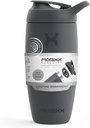 ProxPursuit Shaker Bottle Insulated Stainless Steel Water Bottle and shaker Cup, 18oz, Graphite Gray