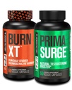 Jacked Factory Fat Burner & Testosterone Booster Stack for Men - Burn- XT Thermogenic Fat Burner & PRIMASURGE Testosterone Booster for Men
