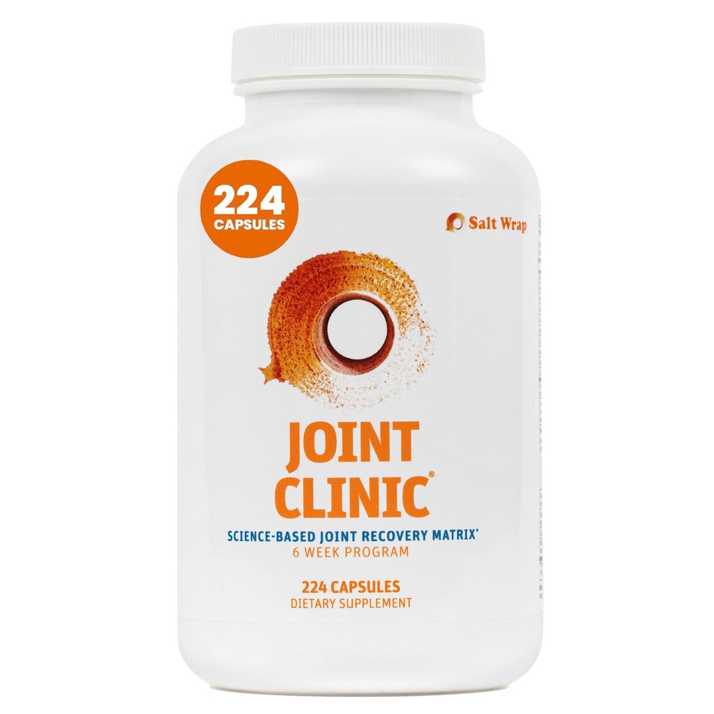 Klinik SaltScrap Gabungan - Multivitamin untuk Kesehatan Gabungan dan Pemulihan - dengan Tipe II Collagen, C3 Turmeric, Cesps, dan Acid Hisalronic - 224 Capsules