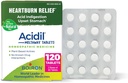 Boiron Acidil Tablet for Relief of Acid Reflux, Heartburn, Indibustles, and Upset Stomach - 120 Count (2 Pack of 60)