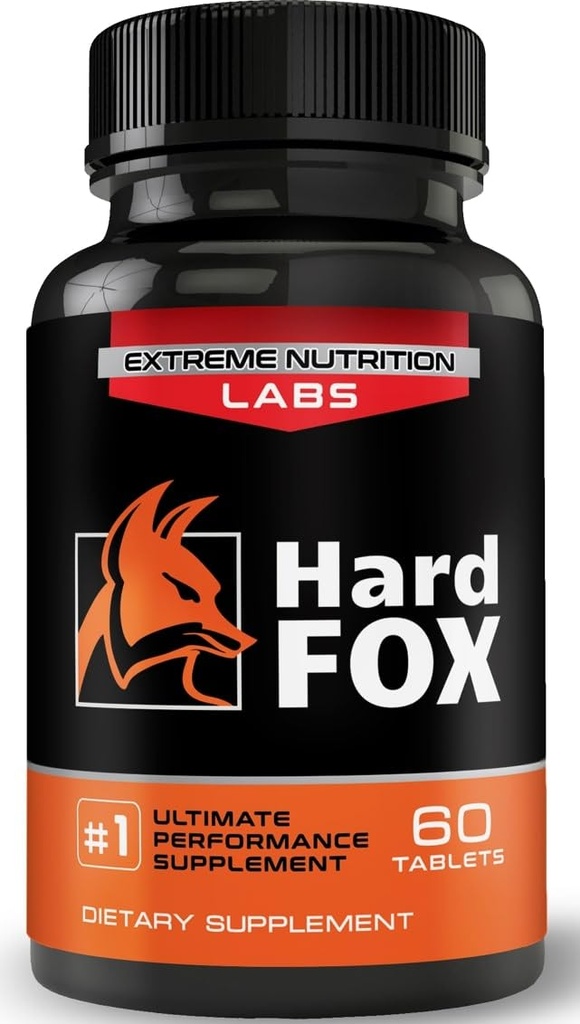 Hard Fox - # 1 Ultimate Performance - 3 "Ditambahkan Ukuran dalam 60 Hari - Penentuan Pil untuk Pria - Super Drive, Kekuatan, Ukuran, Endurance - 60 Cacah