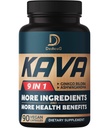 Kava Kava Capsules - 3 Bulan Suplai - 9 Herbs dengan Ginkgo Biloba, Akar Ashwagandha, Andean Cocoa, Graviola Leaf, Chamomile, Valerian, Lemon Balm & Skullcap - Dukung Mood & Imune - 90 pil