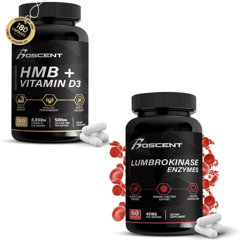 HMB & Lumbrokinase Muscle & Digeptical Enzyme Combo
