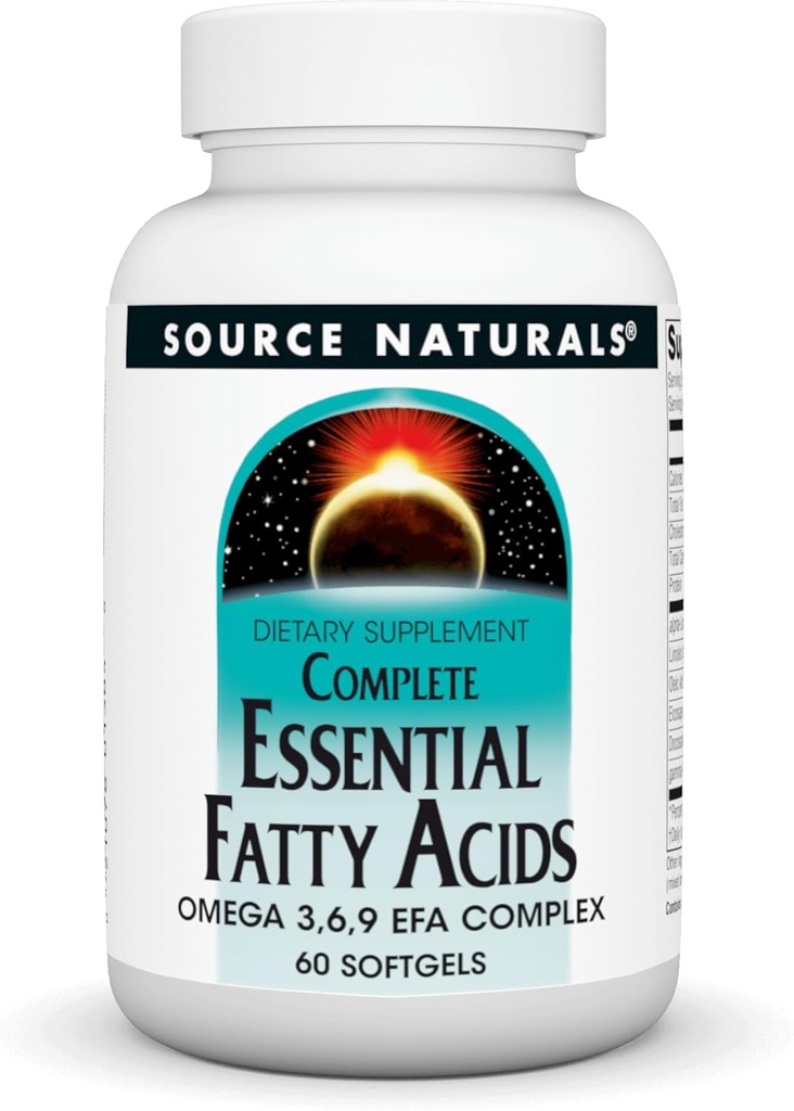 Sournals Complete Estimits Acids Omega 3.6,9 EFA Complex, 60 Softgels