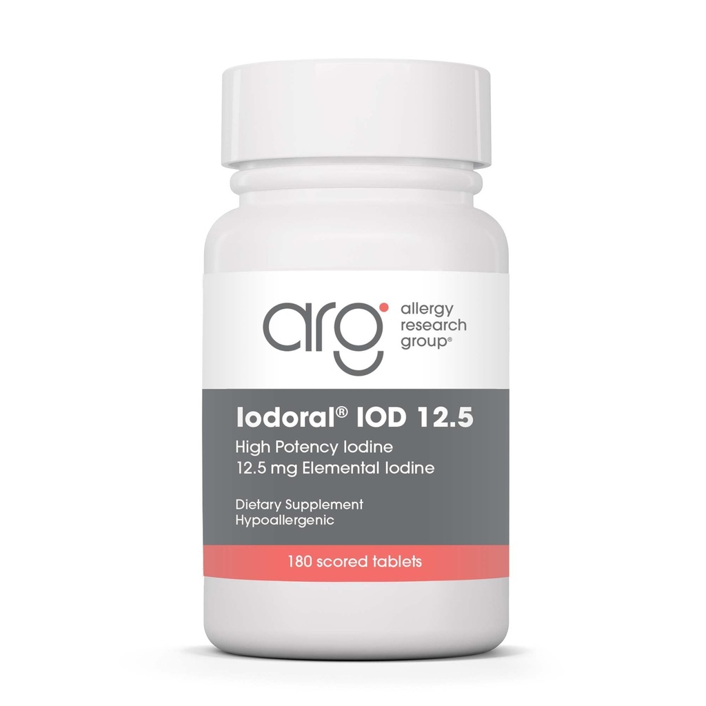 Optimox Iogoral 12,5 mg Supplement - Isodine Supplement, Thyroid During for Women, Lugol Solution Dolls, Potasium Iodide Tablet, Daily Mineral Complex - 180 Count