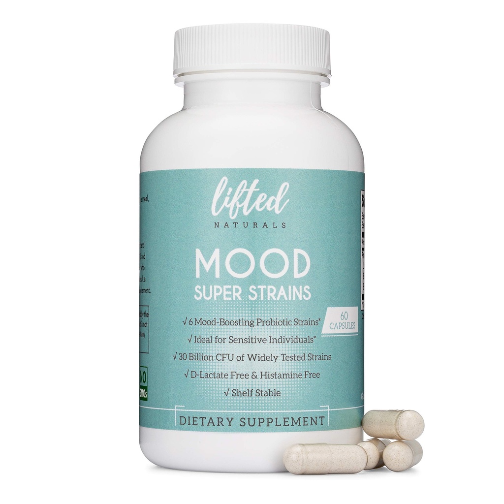 Progories - Mood Super Strains Probiotic - Pasokan Otomatis & Mood - Histamine- Free Progoriw / L Rhamnosus GG, Shelf Stable Probiotic Supplemen, 60 Day Suppply, Non-GMO, Vegan