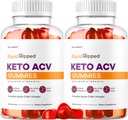 (2 Pack) Rapid Ripped Keto ACV Gummies Dummies, Rapidripped Keto Plus Apple Cider Guegar Advanced Formula 1050MG, All Natural Gomitas Review, 120 Gummies selama 2 Bulan