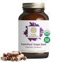 Simergy SuperPure Grape Extract, 124r Organic Seed Polyphenols Suplemen dengan Whole Fruit 124; untuk Heart Health, Skin, dan Healthy Aging Support (60 Capsules)