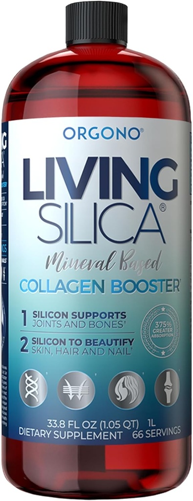 Liquid Silica Collagen Booster Liquid 124; Vegan Collagen Boosting Drink: