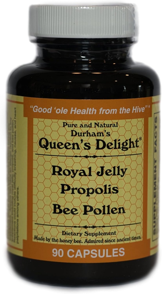 Durham Ratu Delight (Royal Jelly 1000mg, Propolis 600mg, Beebars 1500mg) dalam 3 Daily Kapsul