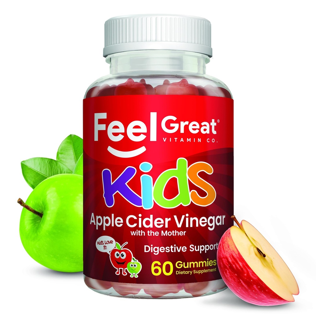 Rasakan Great Apple Cider Vinegar Gummies untuk Anak-anak adalah 124; Rich in Digetical Enzymes & Natural Antioksidants for Gut Health Zever 124; Vegan Gummy Supports Healthy Nutrient Absorpsi 124; 60 Hari Supply
