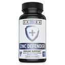 Zhou Zinc Defender - Suplemen Zinc untuk Pria & Perempuan, 30mg Per Serving untuk Kesehatan Ammune dan Dukungan Mineral, Murni Vegan Formula - 60 Kapsul