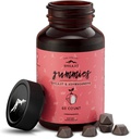 Himalaya murni Shilajit Gummies, Sugar- Bebas, 85 + Trace Minework & Fulvic Acid for Energy, Metabolisme & Imune Dukungan, Shilajit untuk Pria & Perempuan, Ashwaghanda Gummies (60 Count)
