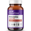Bab Baru Tambahan Minyak Ikan Wholemega - 2000mg per Serving, Secara klinis Proven Wild Alaska Salmon Oil dengan Omega- 3 + Vitamin D3 + Astaxanthin, 120 Softgels