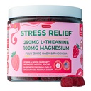 Suplemen Bantuan Stress Relief untuk Perempuan & Anak-anak; L Theanine GABA Suplemen dengan Rhodiola Rosea untuk Stres 124; Magnesium Citrate Gummies untuk Anak-anak; Persediaan Cortisol untuk Perempuan 124; Kava Kava Kava Alternatif