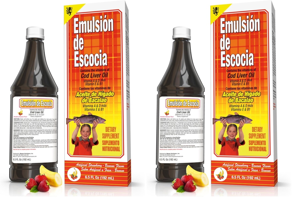 EMULSION DE ESCOCIA Strawberry / Banana 6.5 Oz.