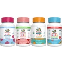 MaryRuth Organics Multivitamin, Probiotic, Magnesium Calm, dan Vitamin C Gummies for Kids 124; Clean Label Project Verified ® 124; Vitamin for Immune Dupport & Overall Health 124; Vegan, Non-GMO, Gluten Free