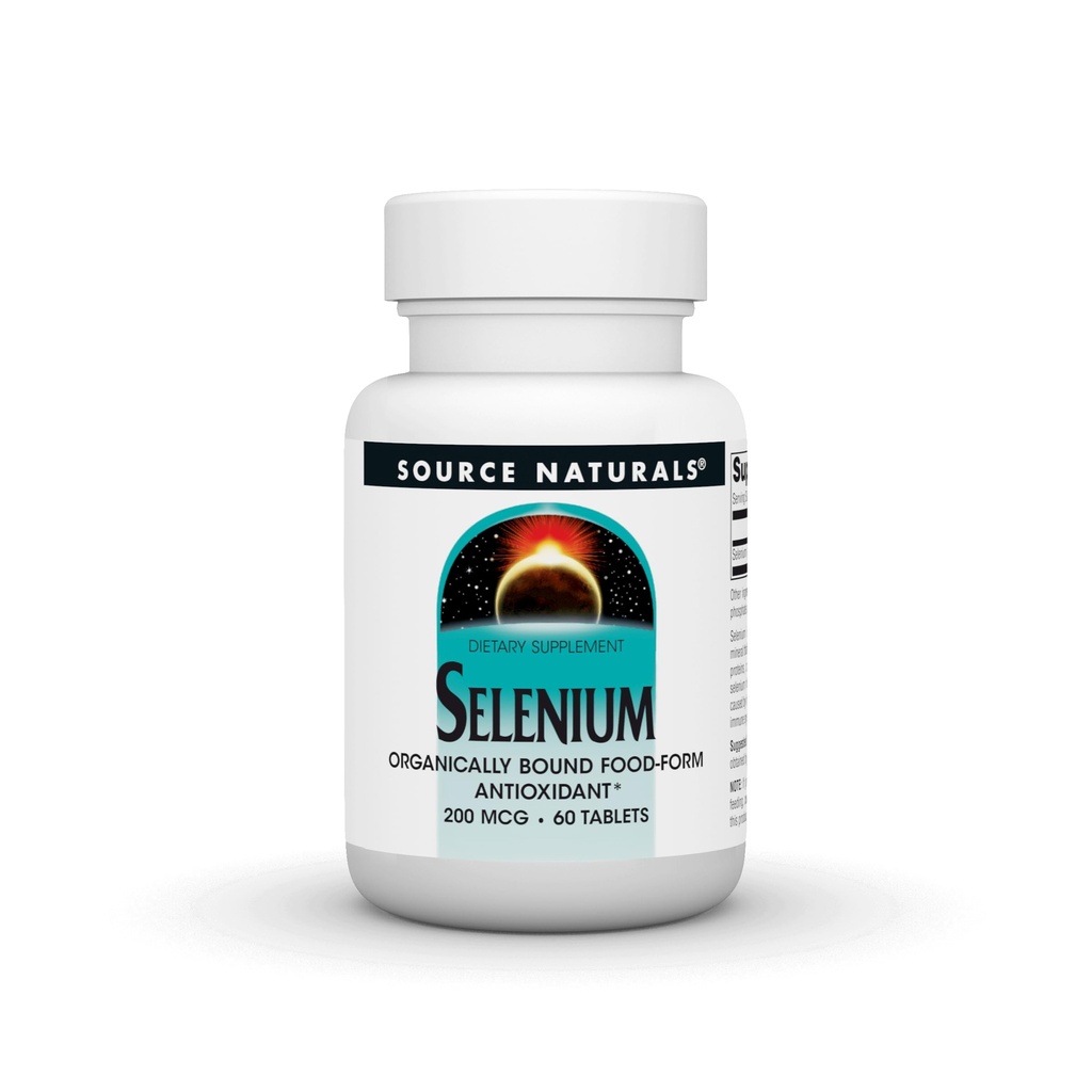 Source Selenium, Ound Foods-Formulir Antioksidant *, 200 mcg - 60 tablet