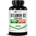 Healtfare Vitamin B2 Riboflavin 400mg = 124; 180 Veg Capsules; Suplemen 124; Gluten- Bebas 124; Non-GMO