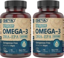 Suplemen Non- Fish Derived dari Algae, 300 mg Potency, 90 Vegetarian Softgels - Paket 2
