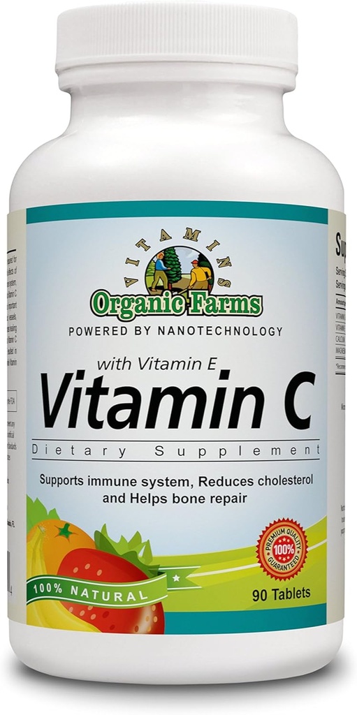 OFV 100% Vitamin C Natural dengan Vitamin E, Suplemen Diet 90