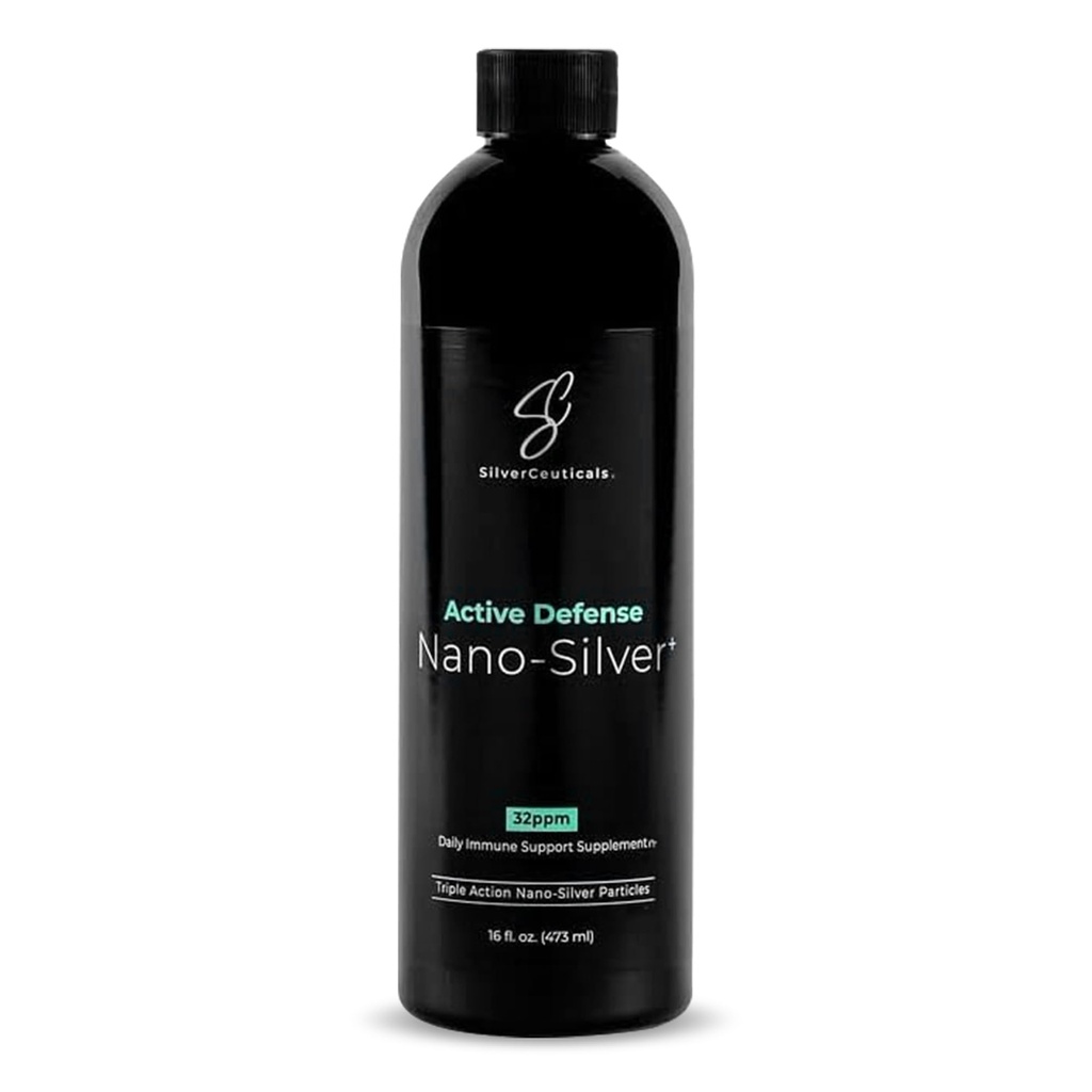 Colloidal Silver w / Nano Technology - 32ppm 16oz - 8X More Effective - Natural Ammune - Save The Said Days - Ages 5 & Up - Outsinks HigpPPM Silvers - No Taste & Smell - 3rd Party Tested