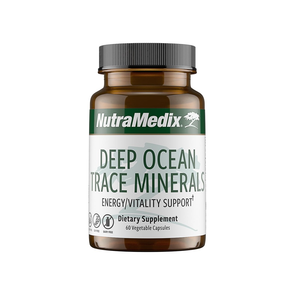 NutraMedix Deep Ocean Trace Minamarus 1.000mg - Mineral & Energy Suplemen - Magnesium, Zinc, Potasium, Boron, Phosforus & Manganese - Electrolite Dukungan (60 Kapsul)
