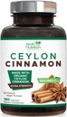 Ceylon Cinsules Capsules 1800mg - Sertifikasi Powder Ceylon Organik, Botol di AS, Pil Energi & Jantung Ekstra, Non-GMO & Gluten Bebas, Gula Free - 180 Capsules