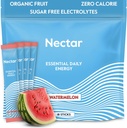 Nektar Energi Booster - Kafein Organik, B12 & Electrolytes - Sugar Free & Zero Calorie - Kopi Sehat, Minuman Energi & Soda Alternatif - Hidration & Energy Suppplemen (Semangka 18)