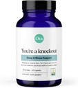 Ora Organic Natural Sleep Aid Supplement Stress Dukung Perpaduan Herbal dengan Melonalin dari Tart Cherry - termasuk Magnesium Citrate, Valerian Root, dan Lemon Balm - 1 Pasokan Bulan, 60 Kapsul