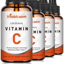 Liposal Vitamin C 2000mg Liquid for Adults, High Absorpsi VIT C, Maksimalkan Vitamin C, untuk Imune System & Antioksidant, 60ML (4 Botol)