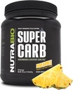 NutraBio Super Carb, Powder Carbohydrate with Cluster Dextrin & Electrytes, Advanced Carb Applimender for Workout Fuel, Performance, and Muscle Recovery, Cyclic Dextrin, Pineapple, 30 Sv