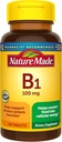 Alam membuat Vitamin B1 100mg, Tambahan Dieter untuk Dukungan Metabolisme Energi, 100 Tabletss, Tambahan Hari.