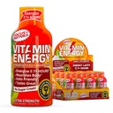 Vitamin Energy Focus + Extra Energy Shot Fruit Punch 12 Pack, 260mg Natural Caffeine, B-Vitamin, CoQ10, Amino Acids, Focus, Produtivitas & Clarity, Zero Sugar, Gluten-Free, 1.93 fl oz