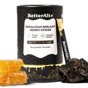 BetterAlt Pure Himalayan Shilajit/Shilajeet Honey Sticks with 75%+ Fulvic Acid & 85+ Trace Minerals | Organic Shilajeet with Natural Honey | Pure Organic Shilajit Energy & Stamina Supplement