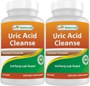 Terbaik Acid Uric Cleanse Vitamin untuk Pria dan Wanita - 90 Veggie Capsules (90 Cacah (Paket 2)))