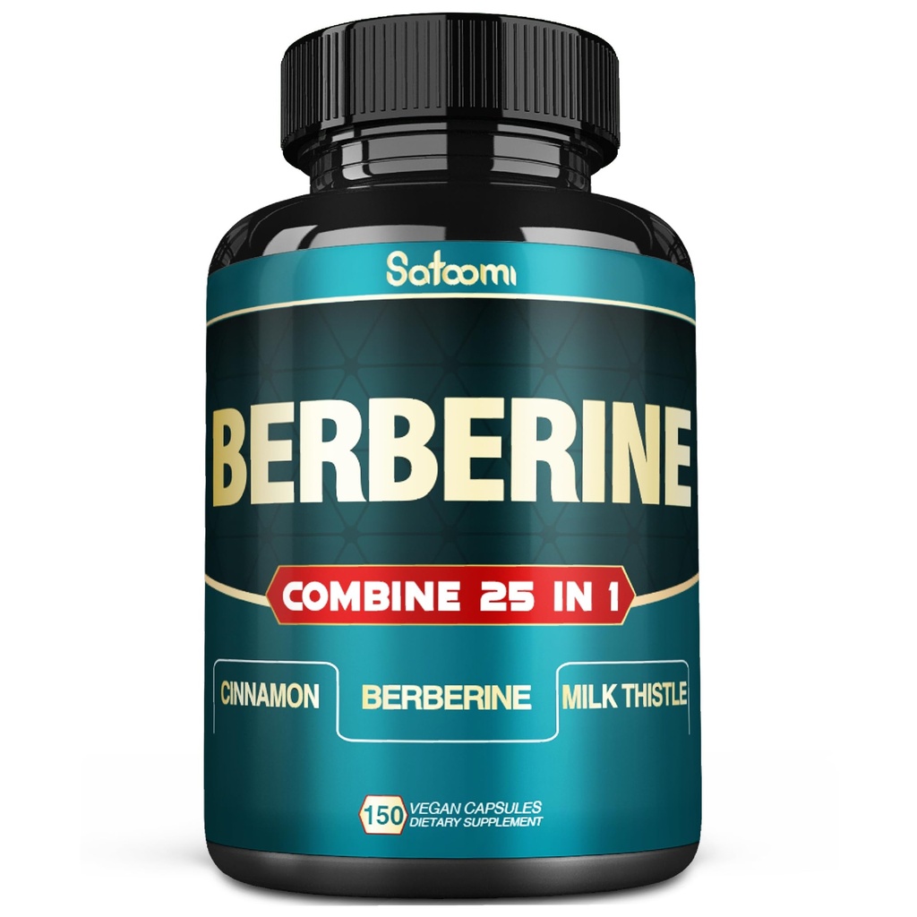 Satoomi 25in1 Berberine Tambahan - Berberine Hcl - Ceylon Cinnamon - Susu Thistle dan More