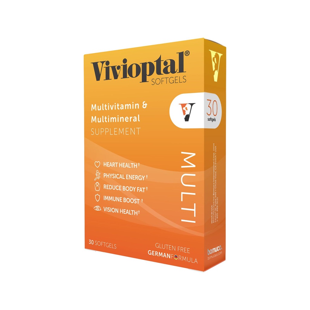 Vivioptal Multi, 30 Softgels, Multivitamin & Multimineral, Gluten Free, Formula Jerman