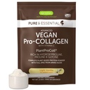 Igennus Advanced Vegan Vanilla Collagen Peptide Powder, Enhanced with Glycine, Proline & Hydroxyproline & Cofactor Vitamin C, Non GMO, Vegetarian Plant Based Collagen Powder Booster, 35 Servis