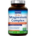 Innate Vitalitas 10-in- 1 Magnesium Kompleks 960mg, 420g Elemental Mag per Serving, dengan Magnesium Glycinate, Citrate, Malate, dan Lebih lanjut, Pembuangan, Dukungan Energi, 90 Vegan Caps