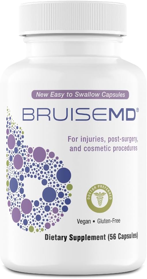 Arnica 1.000mg dan Bromelain 500mg 2.400GDU / g Tambahan untuk Bruising and Swelling, Mudah untuk Swallow Kapsul (Pasokan Hari) - Lanjutan Bruise Treatment Formula