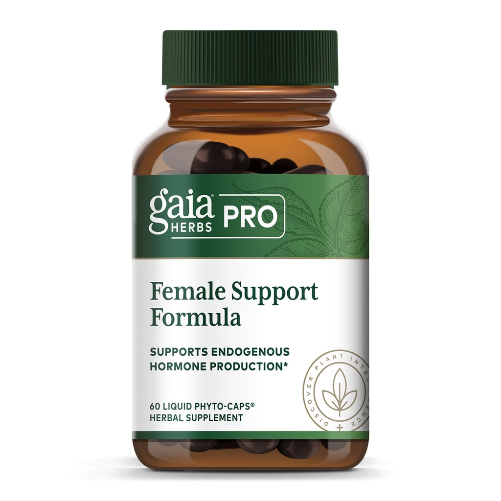 GAIA HERBS PRO Women Dukung Formula - Menopleised PMS & Menopause Flutuasi dengan Alfalfa Leaf, Black Cohosh Root & More * - Vegan - 60 Liquid Phyto- Caps (60 Services)