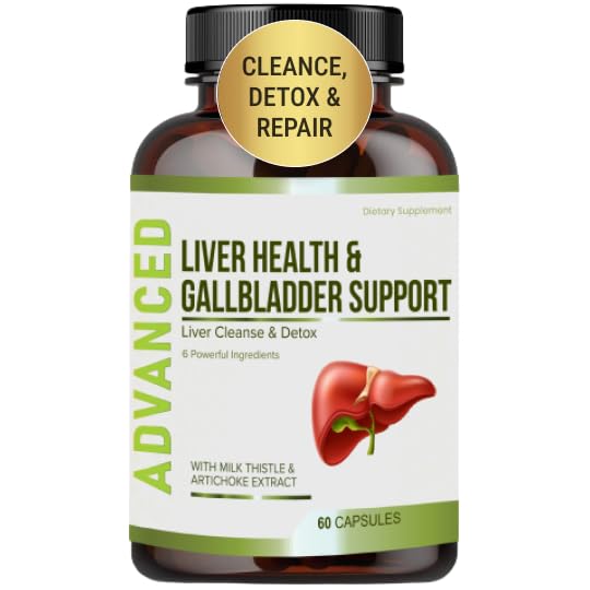 Liver Health Formula dan Gallbreey Support-Liver Cleanse Detox & Repair untuk menyokong Liver Renew dengan Artichoke Extract, Milk Thistle, Dandelion Leaf. Suplemen Detoks Hati untuk Dukungan Hati.