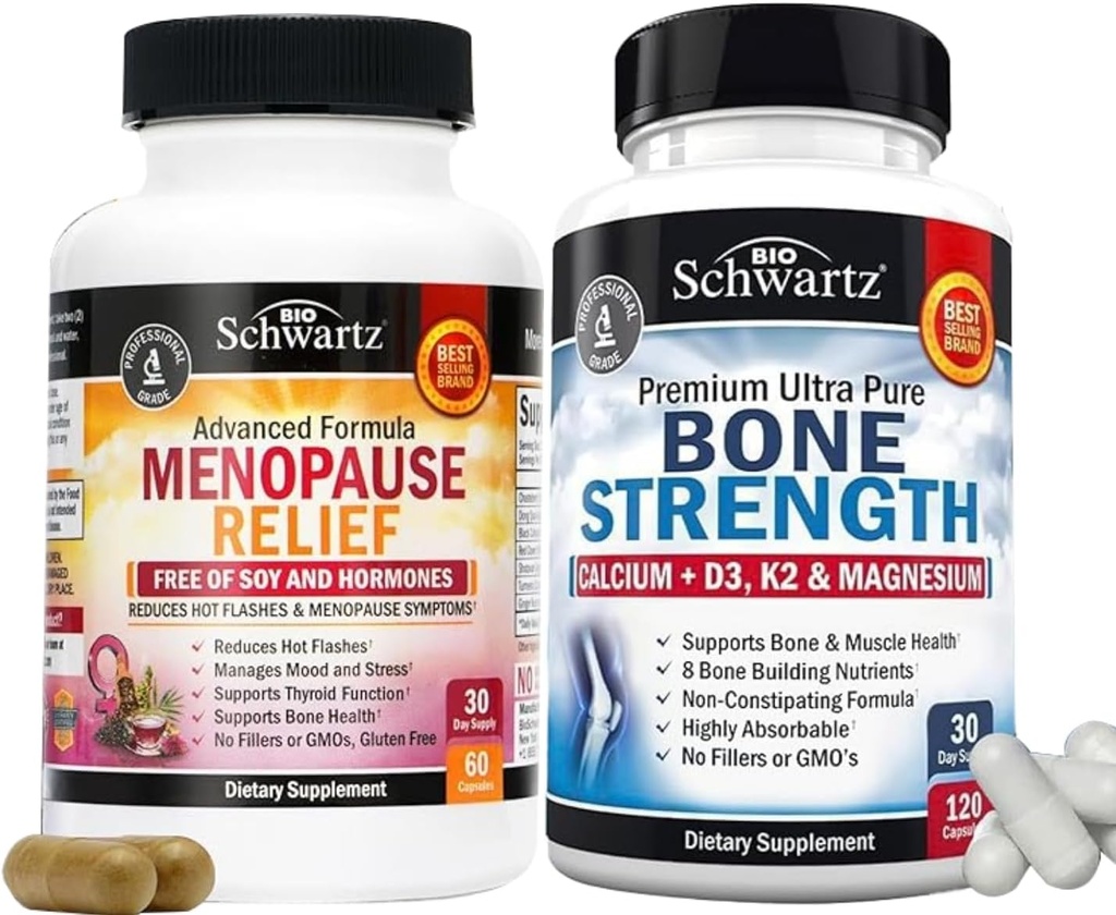 BioSchwartz Advanced Strength Pre and Progities Supplemen dengan Enzymes Digetical (2 Bulan Supply) Plus Vitamin B Complex dengan Vitamin C (2 Pasokan Bulan)