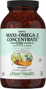 Tambahan Omega 3 - Omega-3 Triple Minyak Ikan Konsentrasikan dengan Vitamin D3 - Sumber EPA / DHA Acids Gendut - Hati, Otak, Kesehatan Gabungan - Kosher Disertifikasi Ikan Liar Caught Marine - 180 Softgels