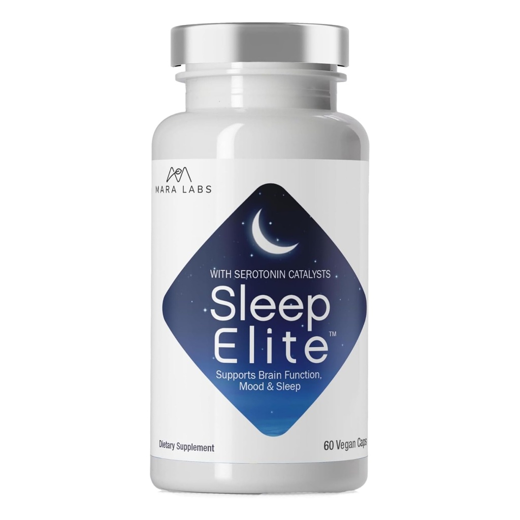Lab Mara SleepElite 126; Pendukung Fungsi Otak, Mood, dan Tidur 124; dengan Serotonin Catalysts 126; 30 Hamba