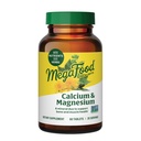 Tambahan MegaFood Calcium Magnesium - Mendukung Kesehatan Tulang & Hati - Suplemen Kalsium Magnesium untuk Perempuan dan Pria - Non-GMO - 60 Tablet (20 Pelayan)