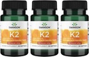 Swanson Vitamin K2 (Menaquinone-7) - Vitamin Supports Cardiovascular dan Bone Health - dibuat dari Jepang Natto untuk membantu Regulate Kalsium - (30 Softgels, 100mcg Masing-masing) (3 Pack)
